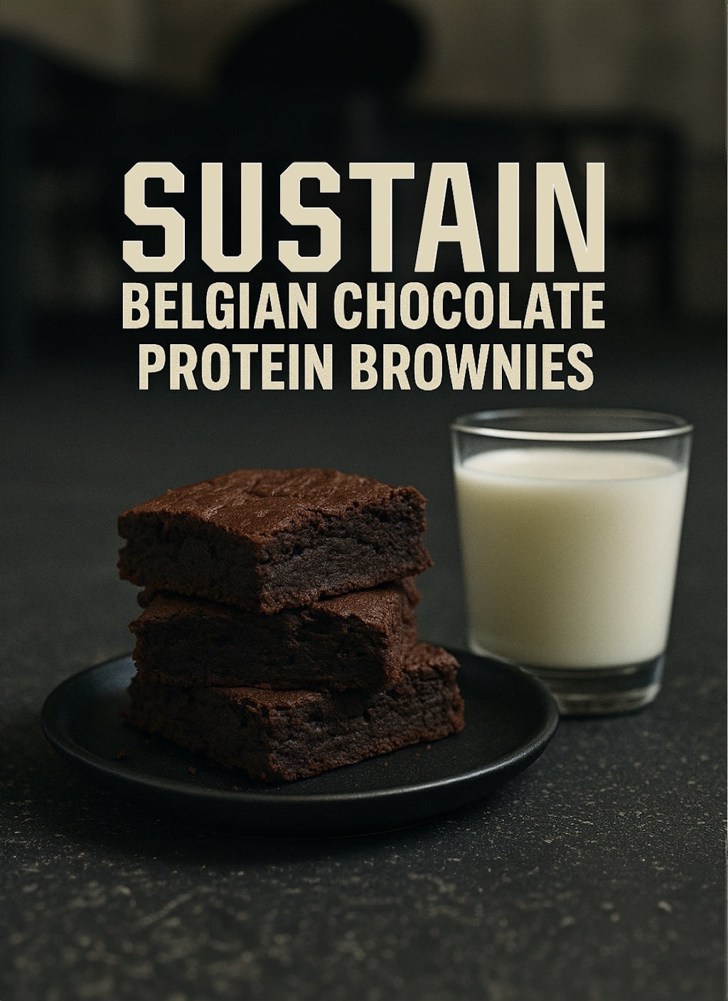 SUSTAIN Belgian Chocolate Protein Brownies