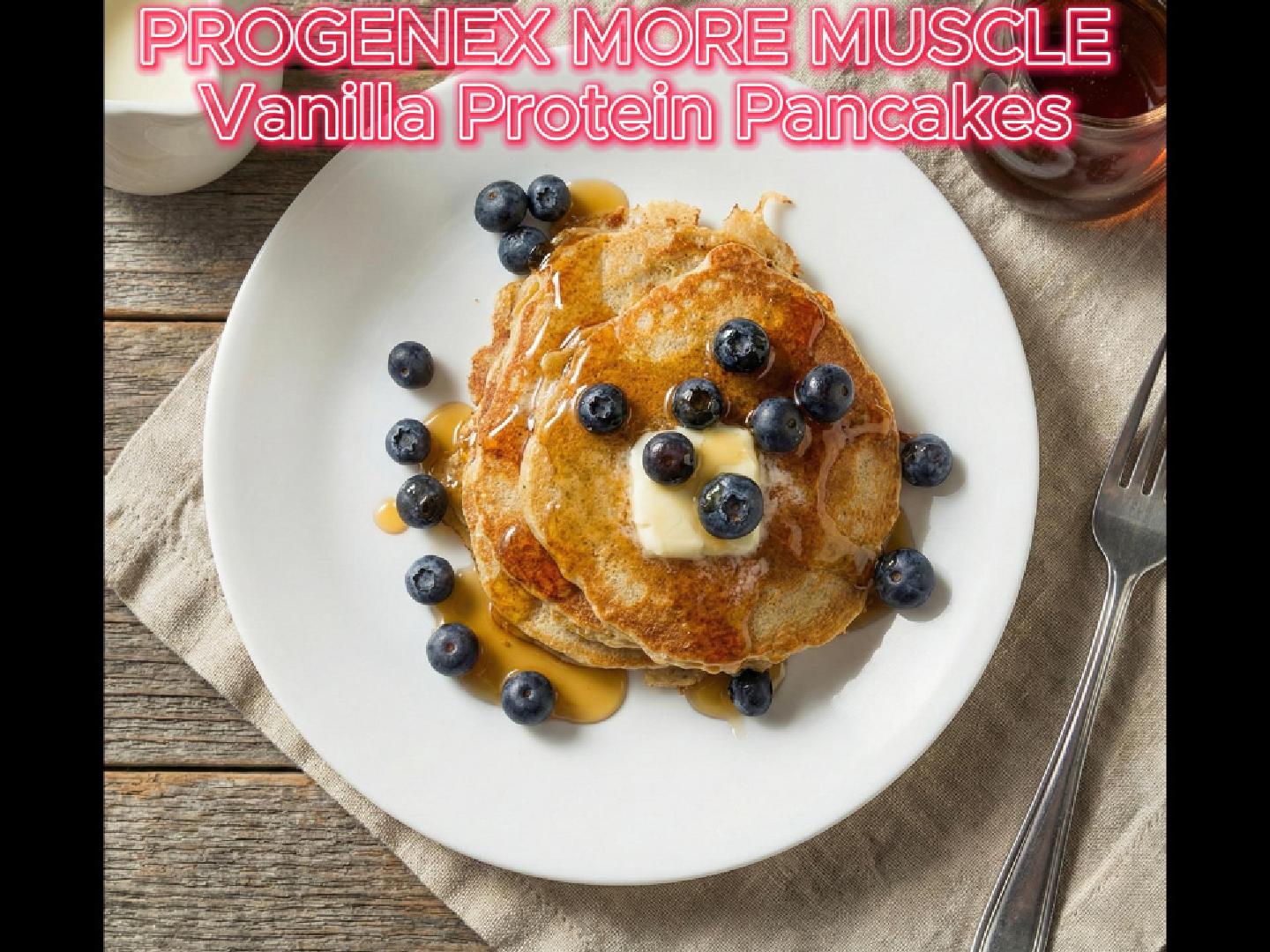 Progenex More Muscle Vanilla Protein Pancakes: 30g+ Protein, Zero Added Sugar, Pure Victory
