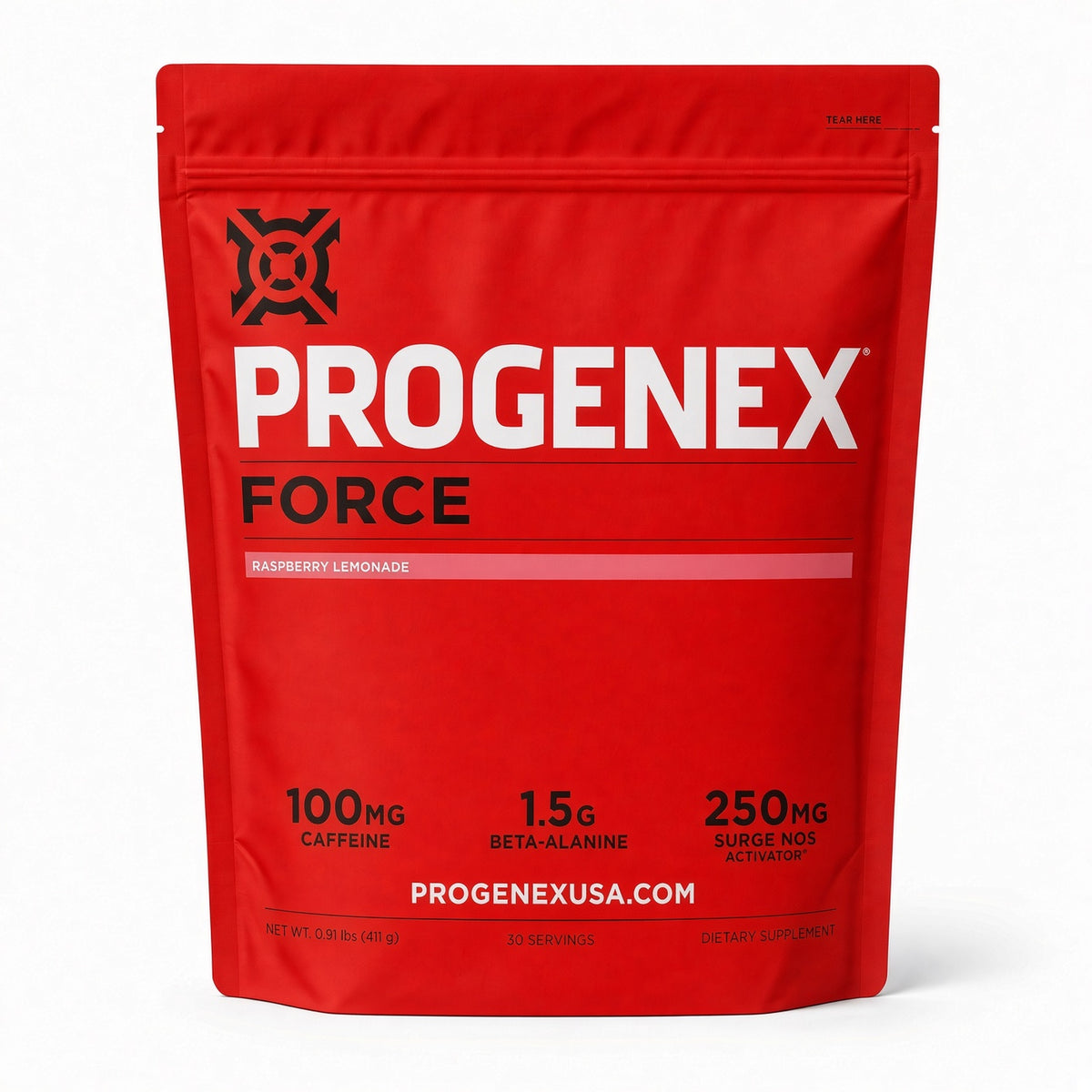 Progenex Force Raspberry Lemonade — factory bag front