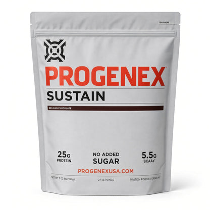 Progenex Sustain Belgian Chocolate — factory bag front