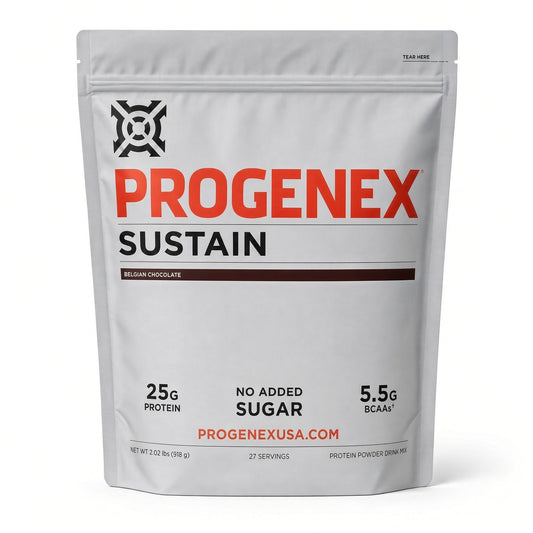 Progenex Sustain Belgian Chocolate — factory bag front